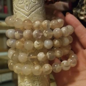 Flower Agate Bracelets